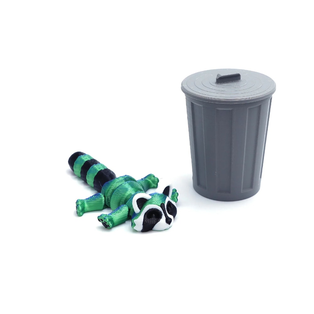 3D Printed Articulated Raccoon Toy Movable Fidget Desk Decor 9