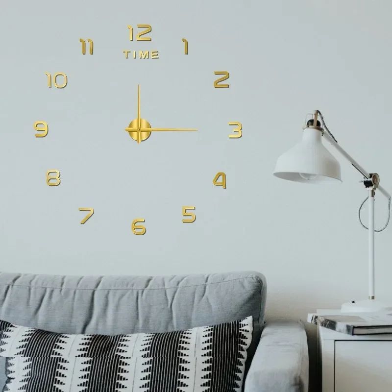 Glow In The Dark Silent Wall Clock Modern DIY Luminous Home Decor 3