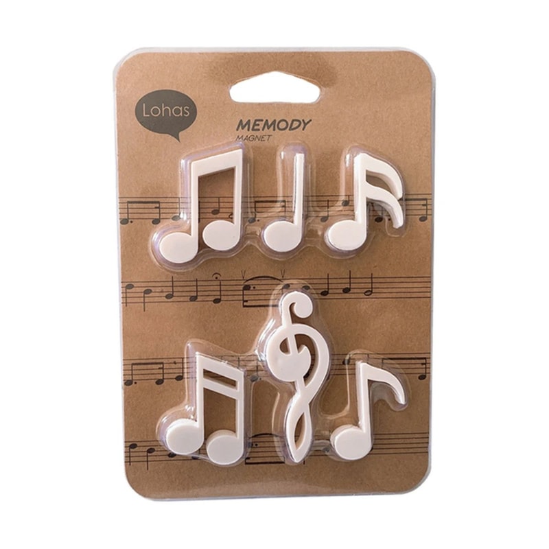 Music Note Fridge Magnet Creative Piano Score Refrigerator Sticker 7