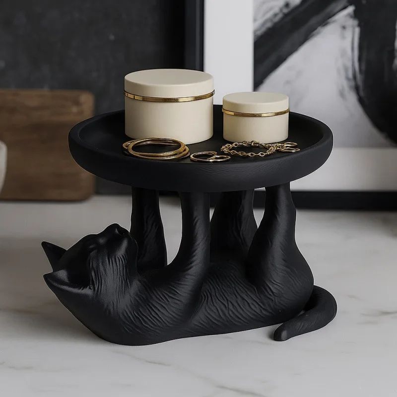 3D Printed Cat Jewelry Tray Cute Decorative Organizer For Rings Accessories 6