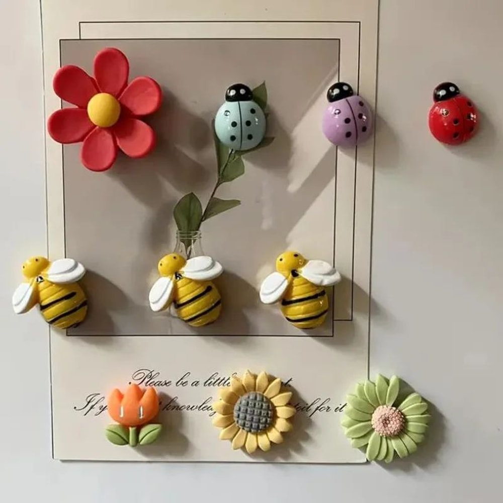 Adorable Refrigerator Magnets Set 10PCS Strong Hold Decorative Fridge Magnets 1