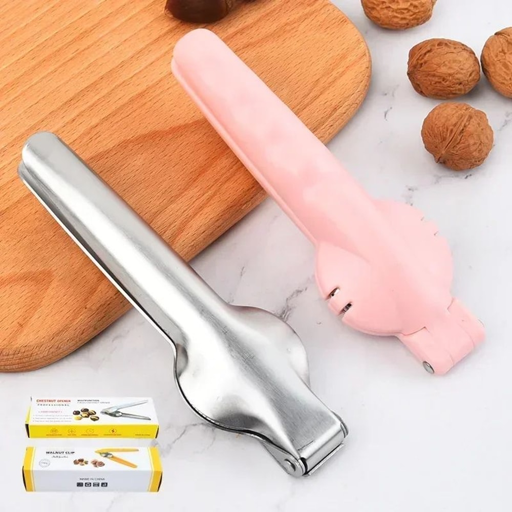 Stainless Steel Chestnut Nutcracker Tool 2in1 Walnut Chestnut Sheller 2