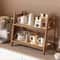 2 Tier Coffee Station Organizer Bamboo Mug Holder Countertop Shelf 8