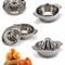 LMETJMA Stainless Steel Lemon Squeezer Manual Citrus Juicer Reamer Cup 5