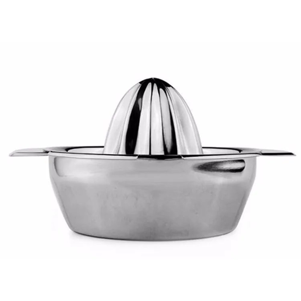 LMETJMA Stainless Steel Lemon Squeezer Manual Citrus Juicer Reamer Cup 8