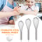 3 Pack Stainless Steel Balloon Whisk Set 8 10 12 Inch Manual Egg Beaters 0