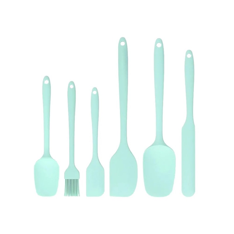 6 Piece Silicone Spatula Set AllinOne Baking Frosting Tools Kit 7