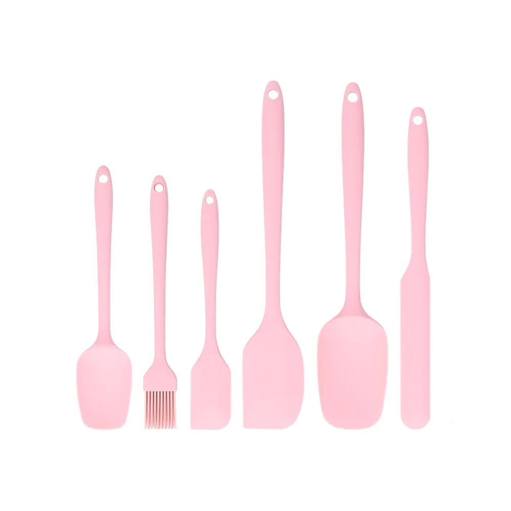6 Piece Silicone Spatula Set AllinOne Baking Frosting Tools Kit 8