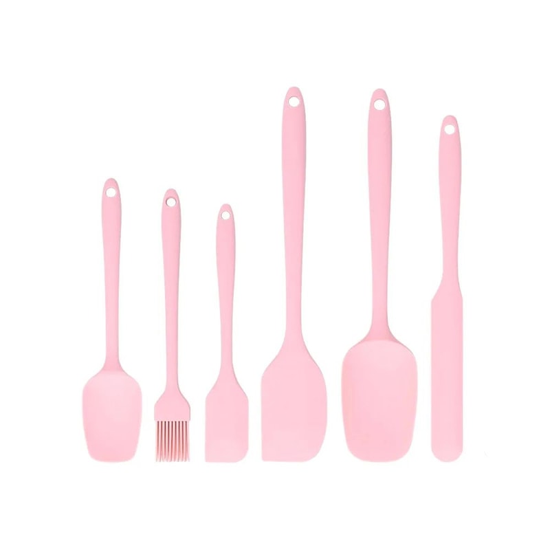 6 Piece Silicone Spatula Set AllinOne Baking Frosting Tools Kit 8