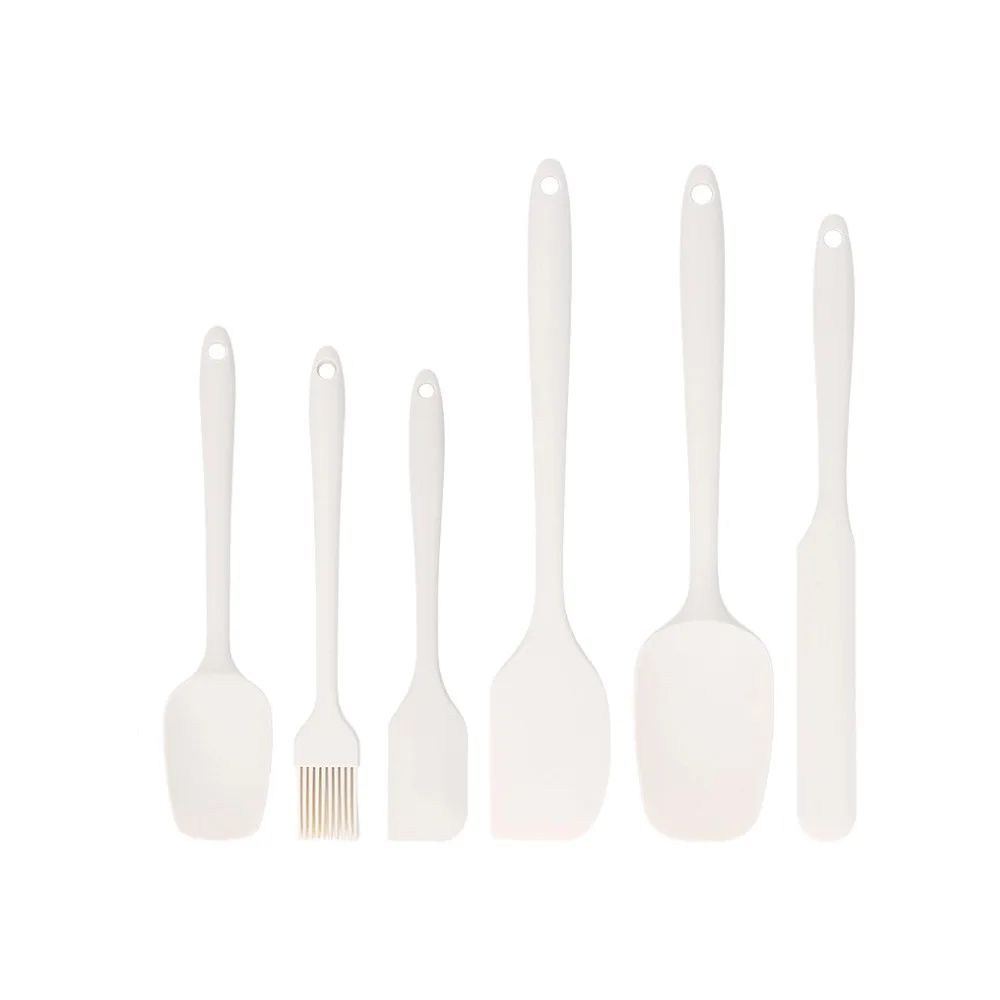 6 Piece Silicone Spatula Set AllinOne Baking Frosting Tools Kit 10