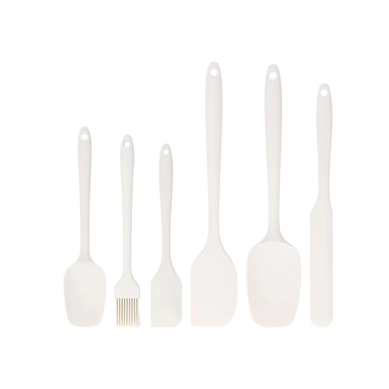 6 Piece Silicone Spatula Set AllinOne Baking Frosting Tools Kit 10