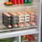 4 Layer Automatic Rolling Egg Holder Refrigerator Egg Storage Organizer 0