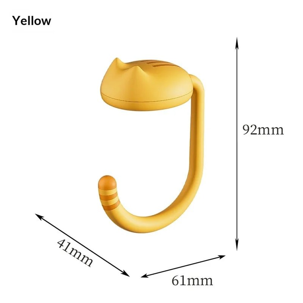 DeskClip NoDrill Desk Bag Hook Removable Student Desk Side Hanger 5