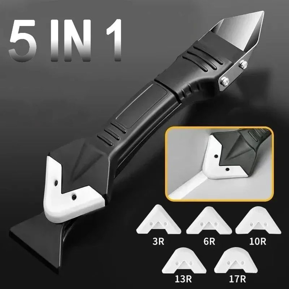 SealPro 5in1 Silicone Caulking Tool Kit Sealant Remover And Grout Finishing Set 0