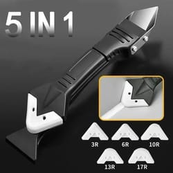 sealpro 5-in-1 silicone caulking tool kit – sealant remover and grout finishing set