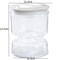 Flip Drain Pickle Jar With Strainer Hourglass Wet Dry Separation Container 3