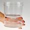 Flip Drain Pickle Jar With Strainer Hourglass Wet Dry Separation Container 6