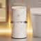Nordic Marble Slim Bathroom Trash Can With Press Lid OdorProof Narrow Wastebasket 3