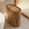 Nordic Marble Slim Bathroom Trash Can With Press Lid OdorProof Narrow Wastebasket 7