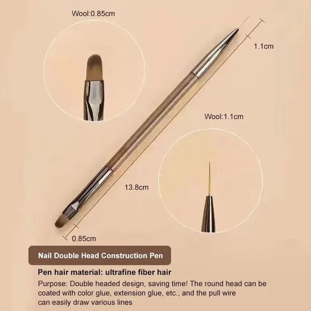 9Piece UV Gel Nail Brush Set Precision Liner Acrylic Nail Art Brushes 5