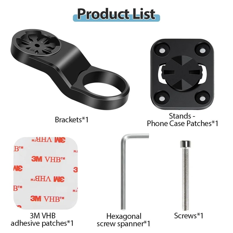 NEWBOLER Universal Bicycle Phone Holder Center Handlebar Cycling Mount 5