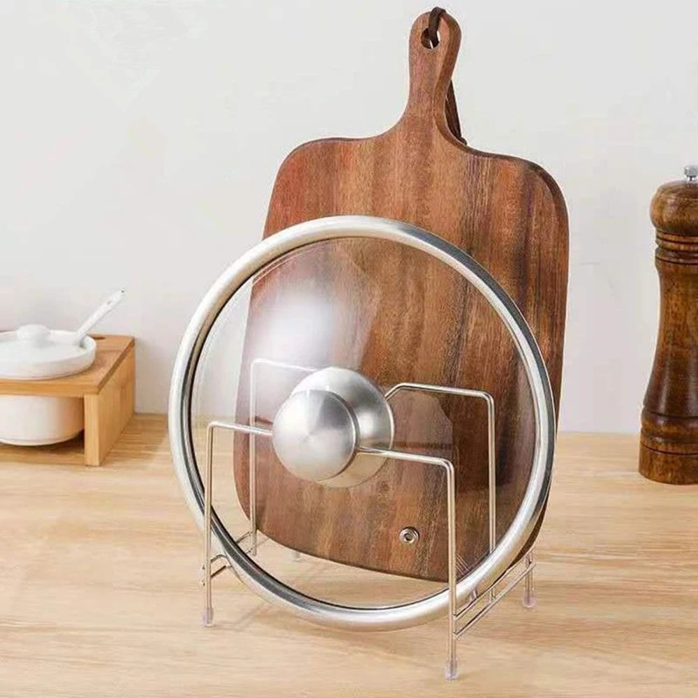 MultiLayer Cutting Board Organizer Rack Rustproof Pot Lid Kitchen Shelf Stand 2