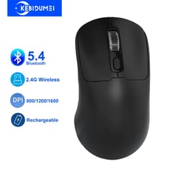 dual mode bluetooth wireless mouse – silent rechargeable 2.4g gaming & office mouse