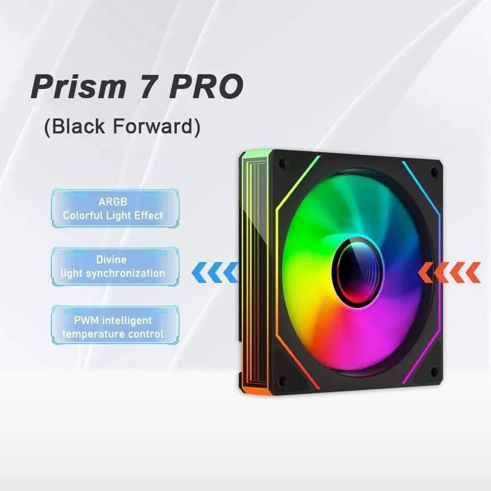 LDPCSJ PRISM 4 PRO 120mm ARGB PWM PC Cooling Fan Quiet 452CFM 16