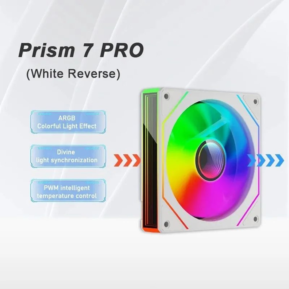 LDPCSJ PRISM 4 PRO 120mm ARGB PWM PC Cooling Fan Quiet 452CFM 18