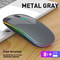 Dual Mode Rechargeable Silent Wireless Mouse With LED Backlight 5