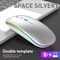Dual Mode Rechargeable Silent Wireless Mouse With LED Backlight 7