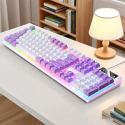 yindiao k500 low profile wired gaming keyboard with numpad