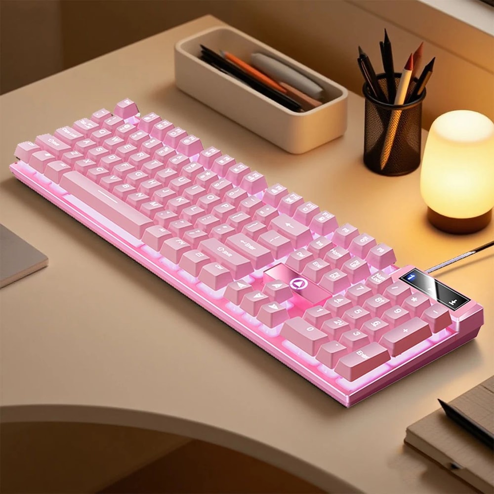 YINDIAO K500 Low Profile Wired Gaming Keyboard With Numpad 7