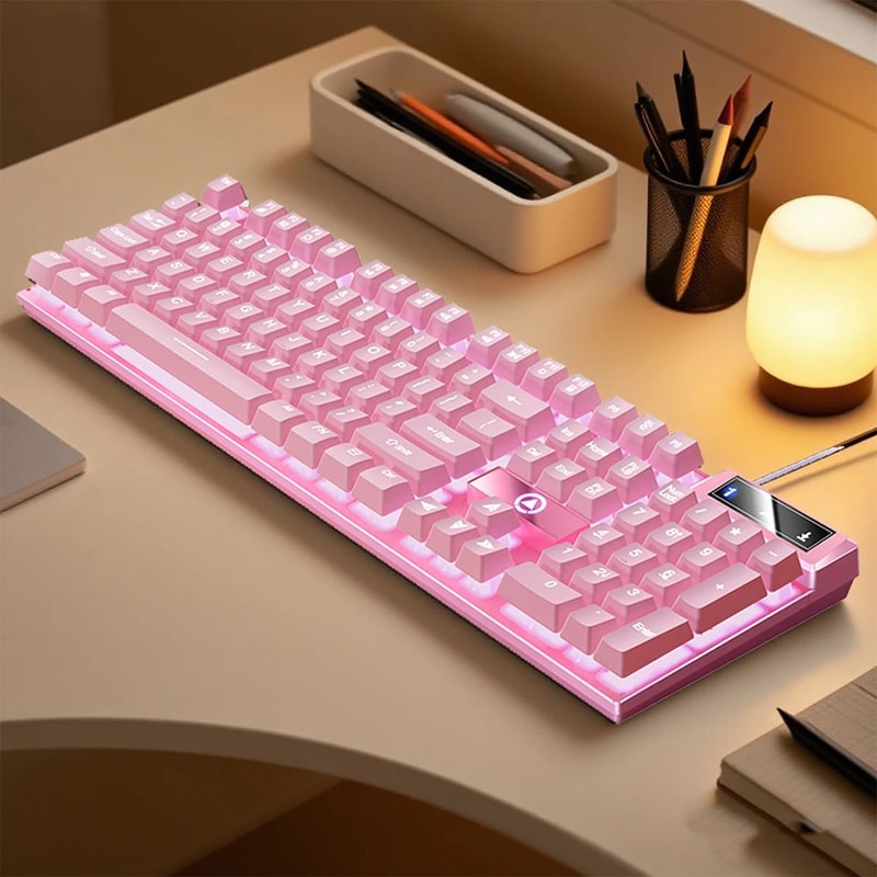 YINDIAO K500 Low Profile Wired Gaming Keyboard With Numpad 7