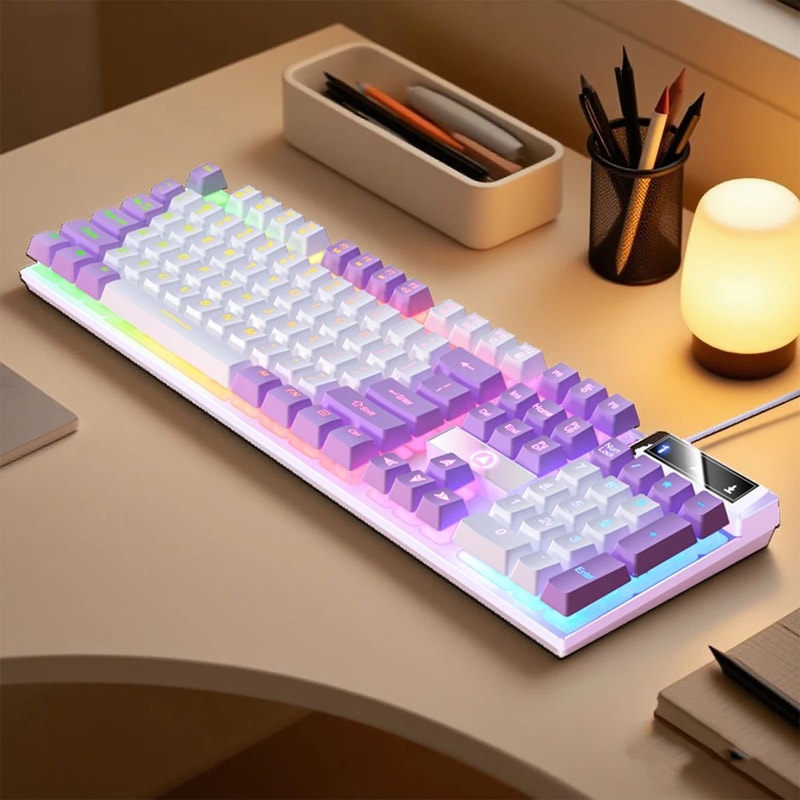 YINDIAO K500 Low Profile Wired Gaming Keyboard With Numpad 11