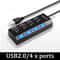 HighSpeed USB 30 MultiPort Hub With 100cm Cable For Laptop And PC 4