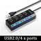 HighSpeed USB 30 MultiPort Hub With 100cm Cable For Laptop And PC 4