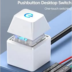 external pc power button with blue led and 1.8m extension cable