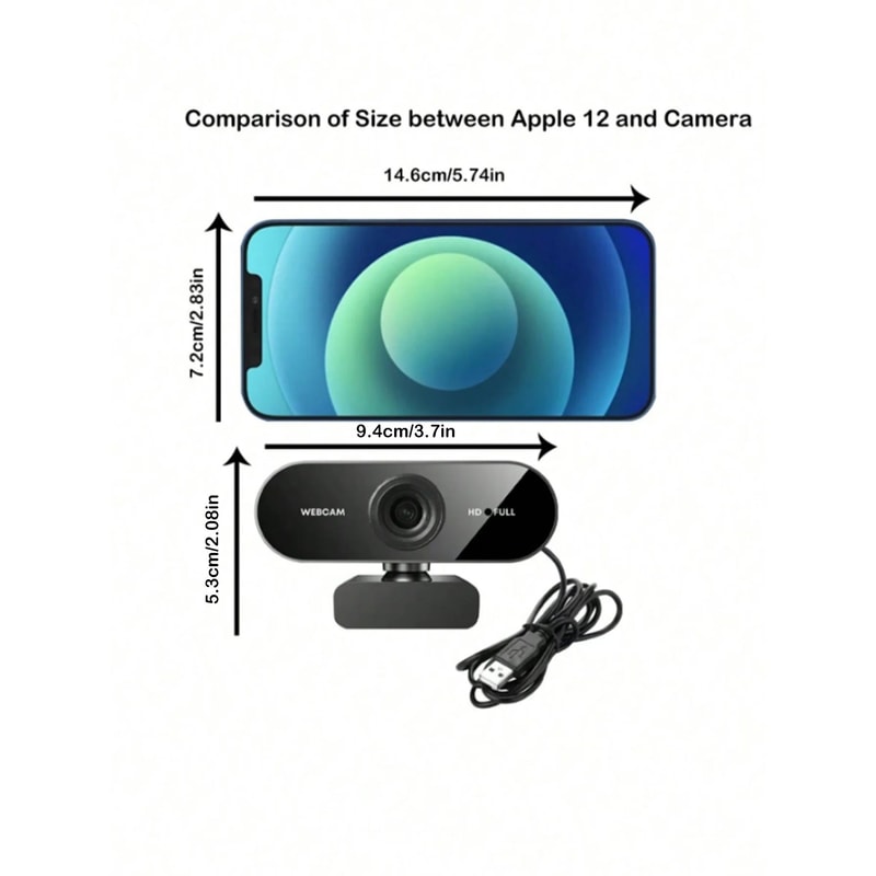 Professional 1080P HD USB Webcam With BuiltIn Microphone For Laptop And Desktop 2