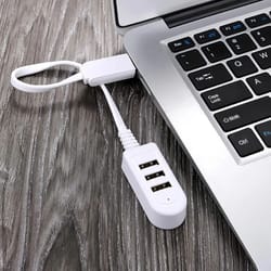 multi-port usb charging hub 30cm cable usb 2.0 splitter (power only)
