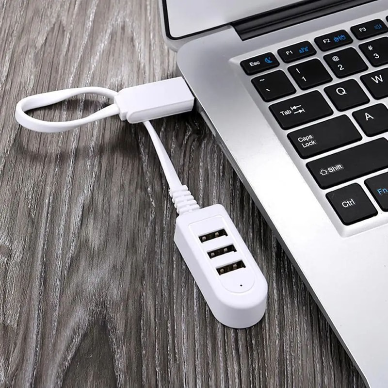 MultiPort USB Charging Hub 30cm Cable USB 20 Splitter Power Only 0