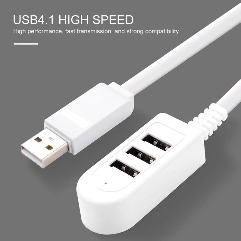 MultiPort USB Charging Hub 30cm Cable USB 20 Splitter Power Only 3
