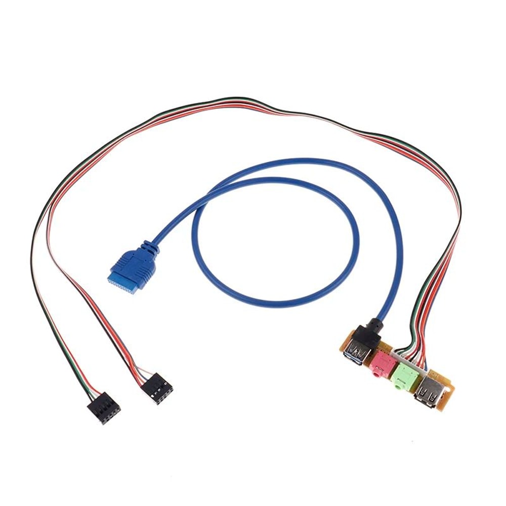 USB 20 30 Front Panel Replacement Cable 70cm For PC Computer Case 1