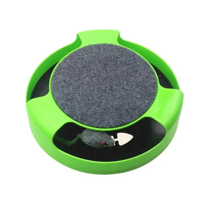Interactive Cat Turntable Roller Toy With Scratcher And Track Ball 7