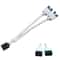 Dual 9Pin USB Internal Splitter Cable 1 To 2 USB 20 Motherboard Header Extension 7