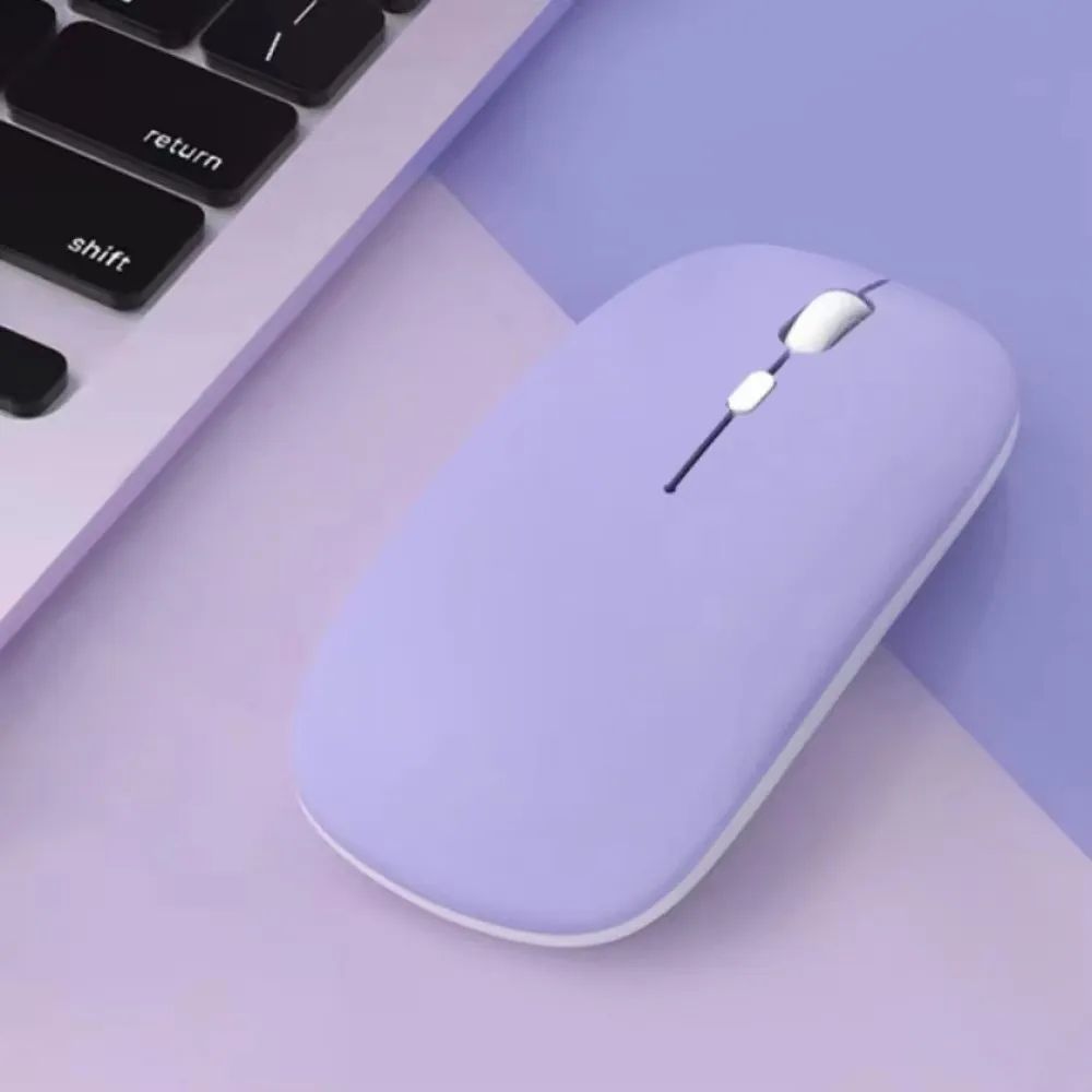 Silent Bluetooth Wireless Mouse Slim Rechargeable Wireless Mouse For Laptop IPad Tablet 5