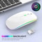Rechargeable Dual Mode Silent Wireless Mouse With LED Backlight Slim Wireless Mouse For PC Laptop 1