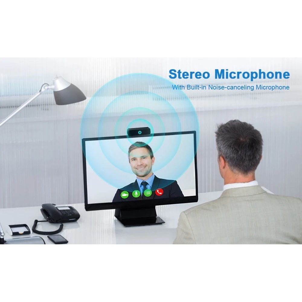 Full HD 1080P Autofocus Webcam With Microphone USB 1080P Webcam For PC Laptop Live Streaming 4