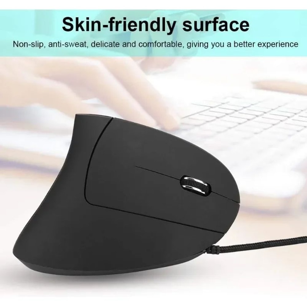 ErgoLift Vertical Ergonomic Mouse Adjustable DPI Vertical Mouse With LED For PC Laptop 2