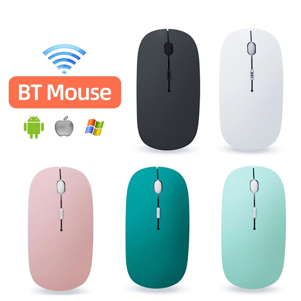 UltraSlim Bluetooth Wireless Mouse For IPad Android Windows Tablets 2